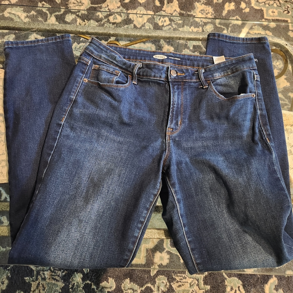 Old Navy Power Straight Jeans Sz 12 Long
